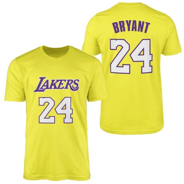 Kobe Bryant 24 Lakers Forma Tişört XXL - Sarı | OUTLET