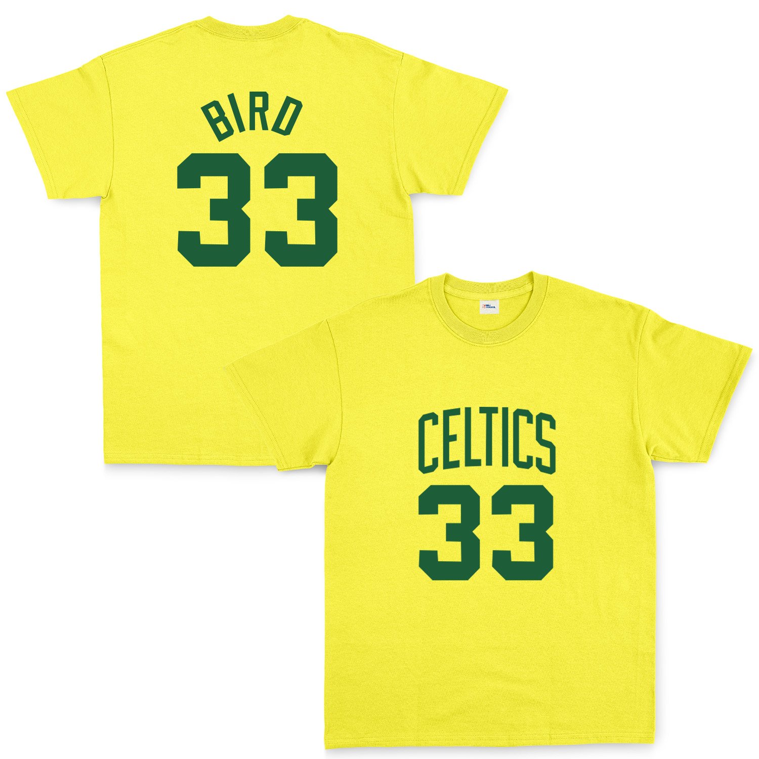 Larry Bird 33 Boston Forma Tişört XL - Sarı
