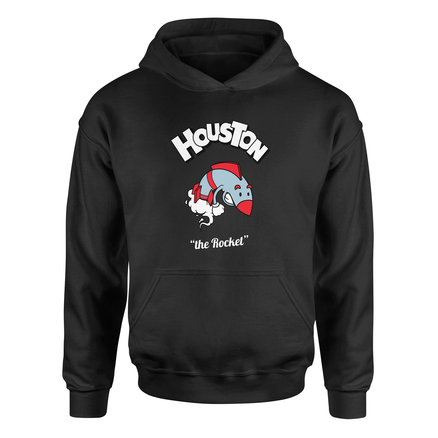 Houston Cartoon Hoodie M - Siyah