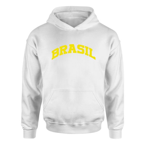 BRASIL Hoodie L - Beyaz