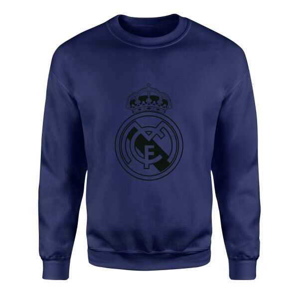 Real Madrid Shield Sweatshirt L - İndigo Mavisi