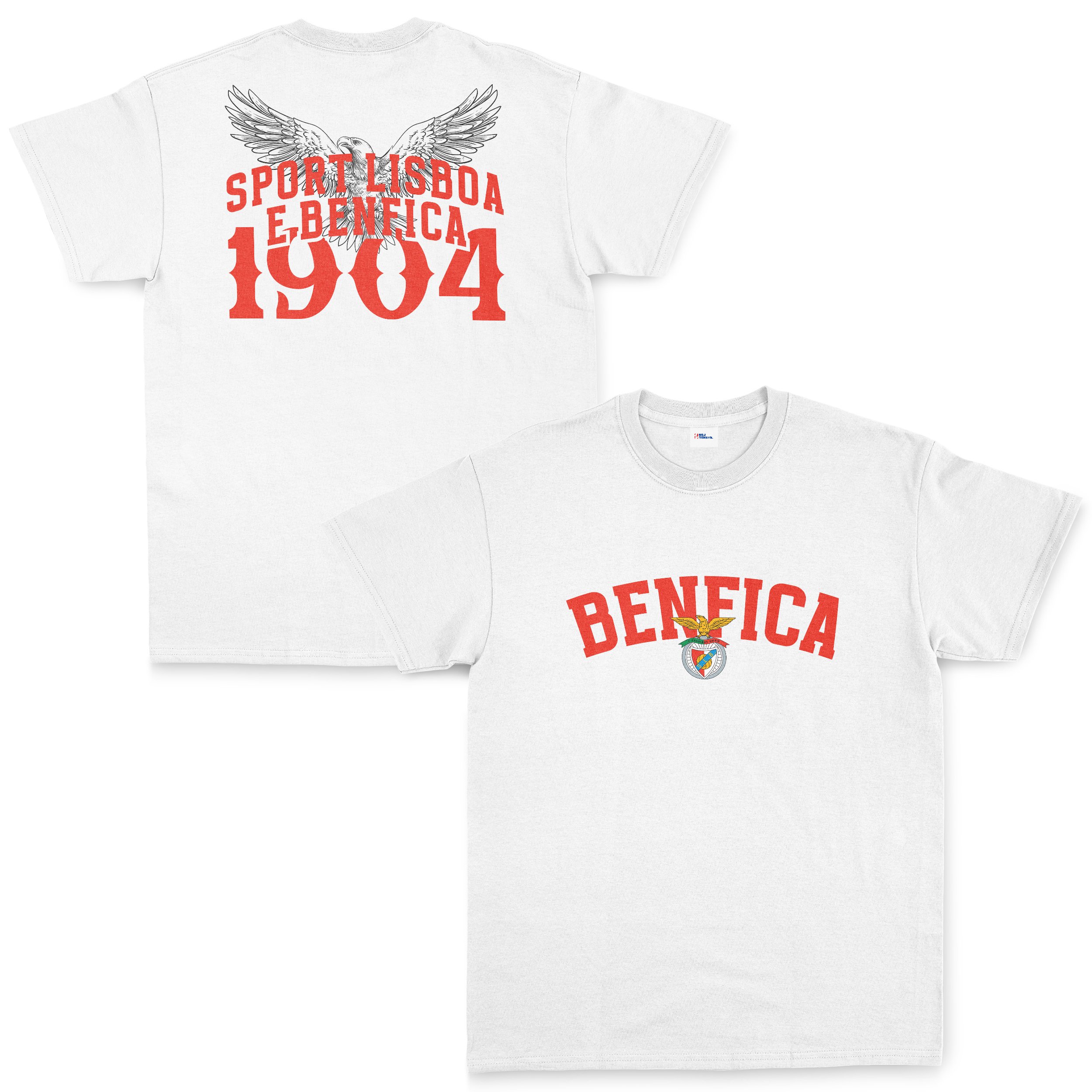 Sport Lisboa E Benfica SE Tişört S - Beyaz