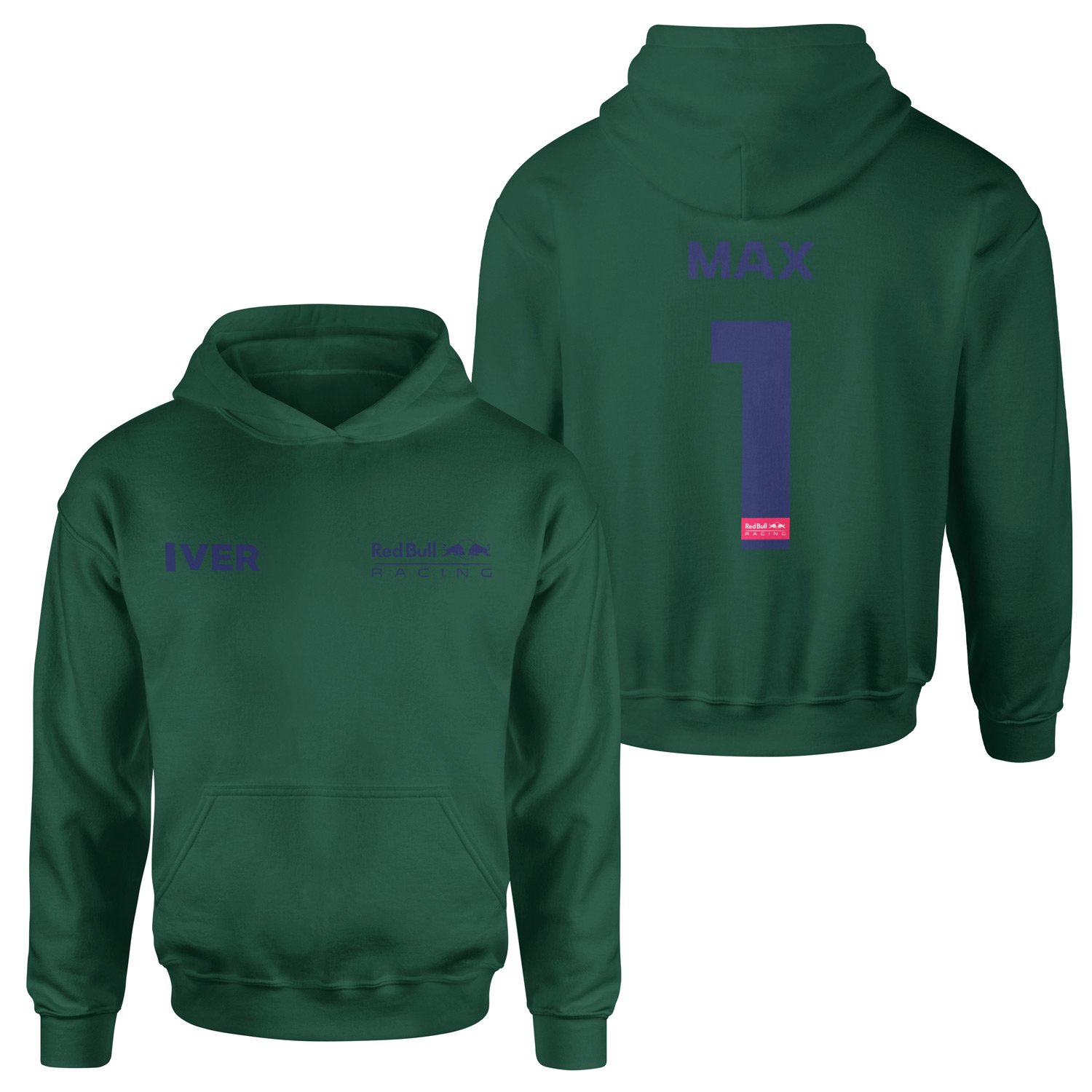 Max Verstappen Red Bull Racing Blue #1 Hoodie