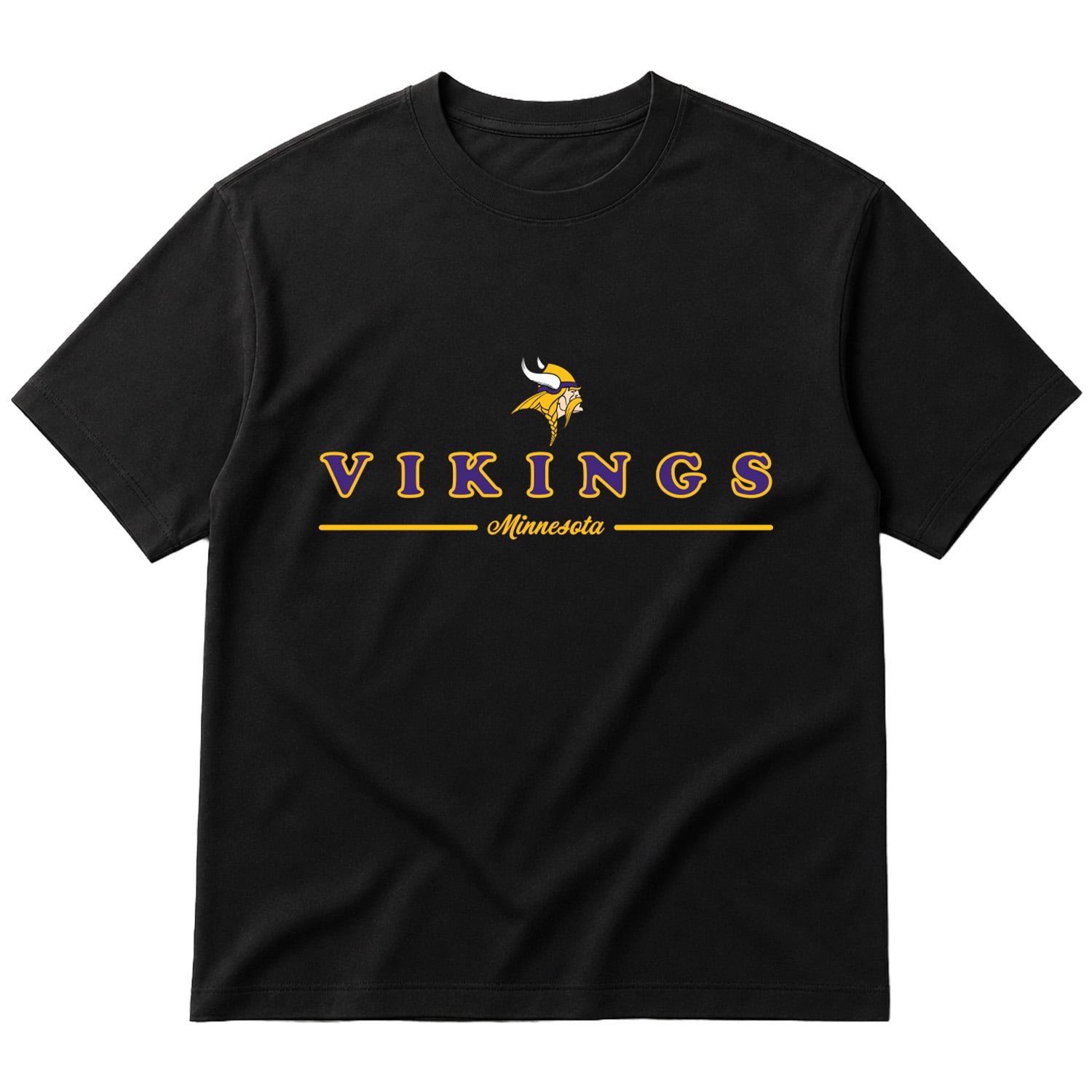 Minnesota Vikings L Oversize Tişört S - Siyah