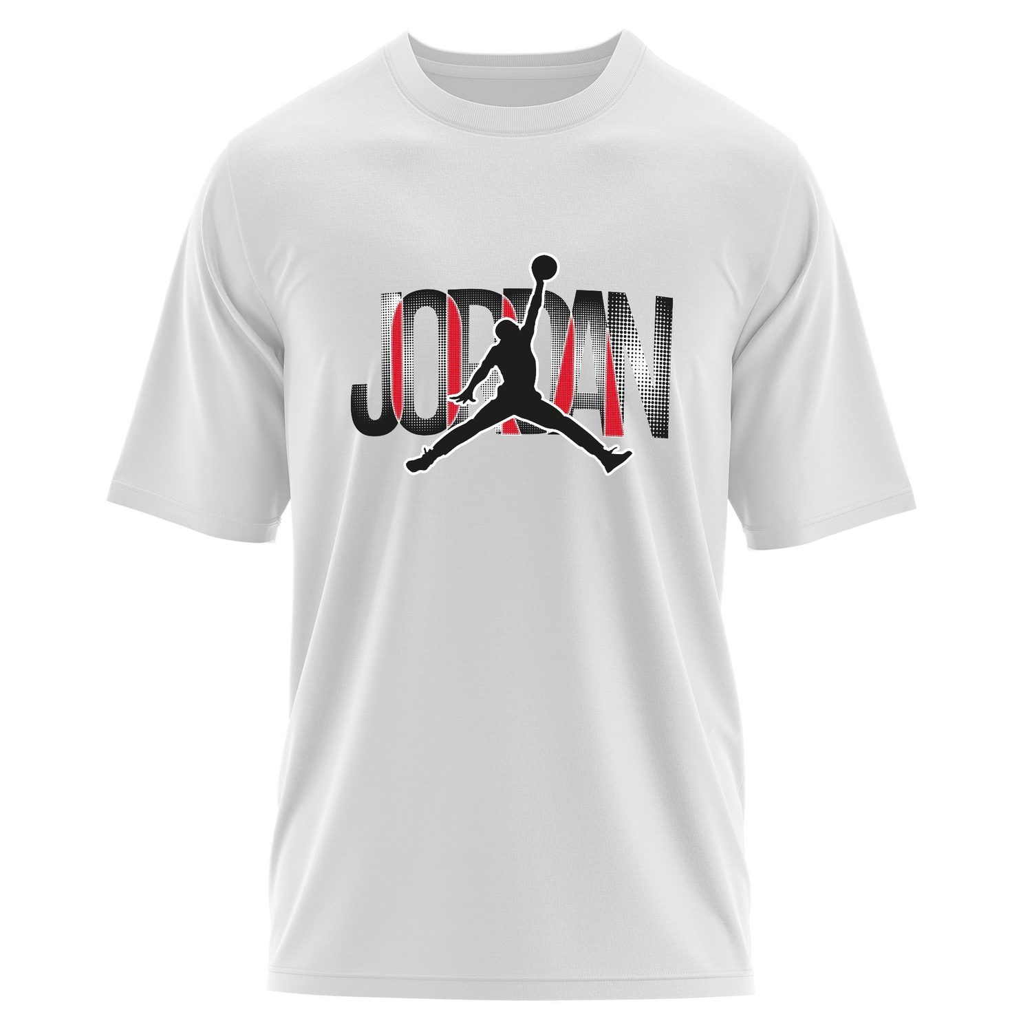 Air Jordan Half-Tone Oversize Tişört L - Beyaz | OUTLET
