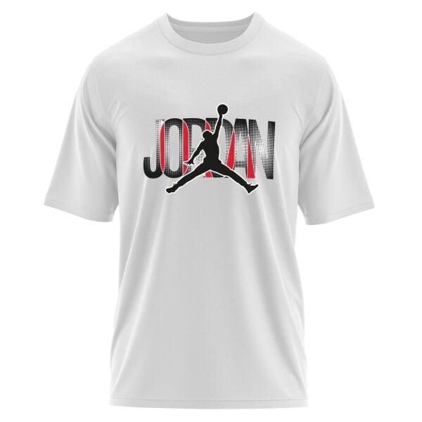 Air Jordan Half-Tone Oversize Tişört L - Beyaz | OUTLET
