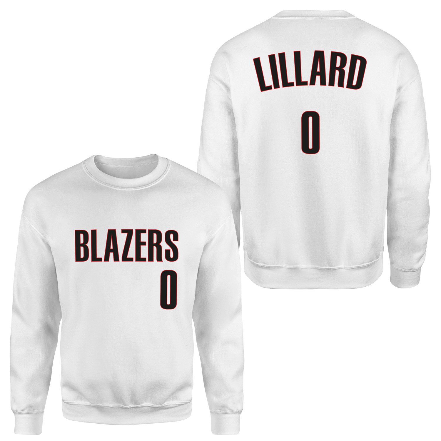 Damien Lillard Blazers Forma Sweatshirt XL - Beyaz