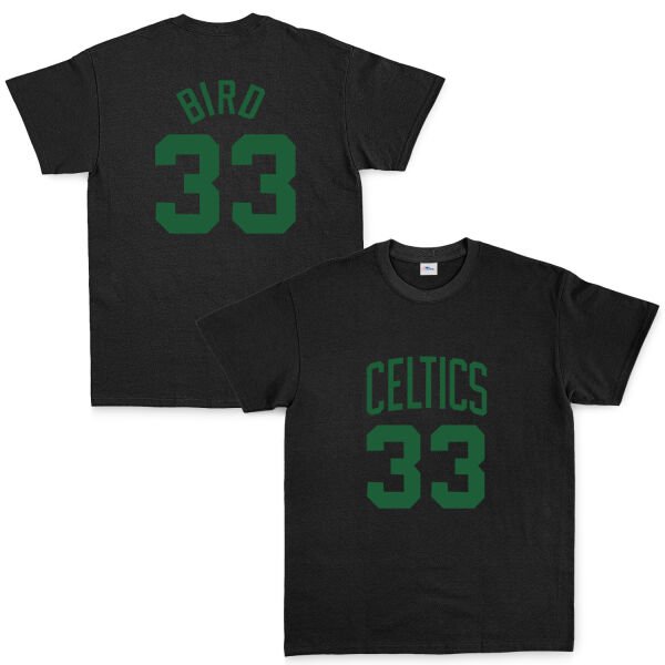 Larry Bird 33 Boston Forma Tişört S - Siyah