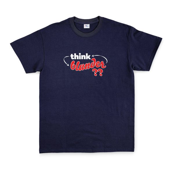 Think-Blunder-Repeat Tişört S - İndigo Mavisi