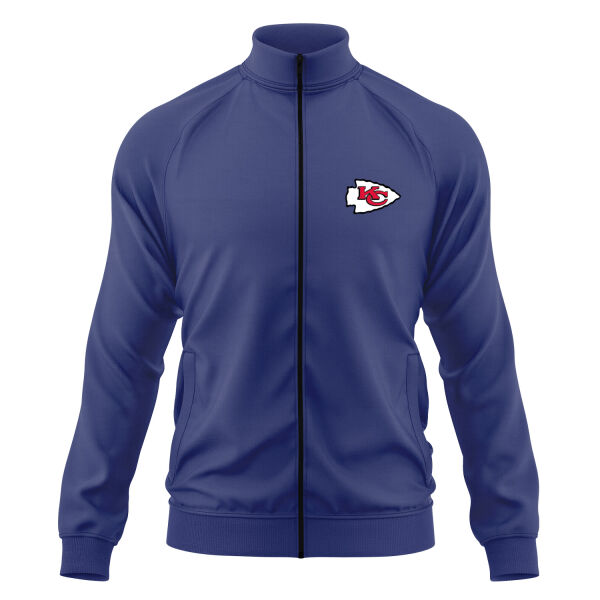 Kansas City Chiefs Fermuarlı Sweatshirt XL - İndigo Mavisi