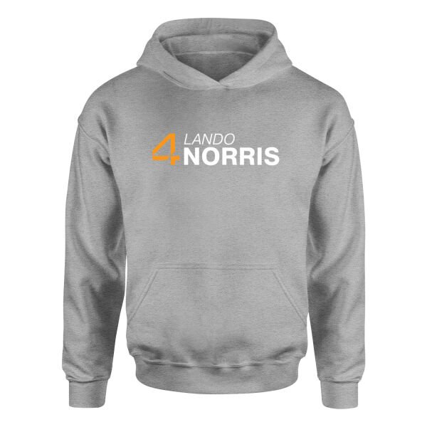 Lando Norris 4 Hoodie S - Gri
