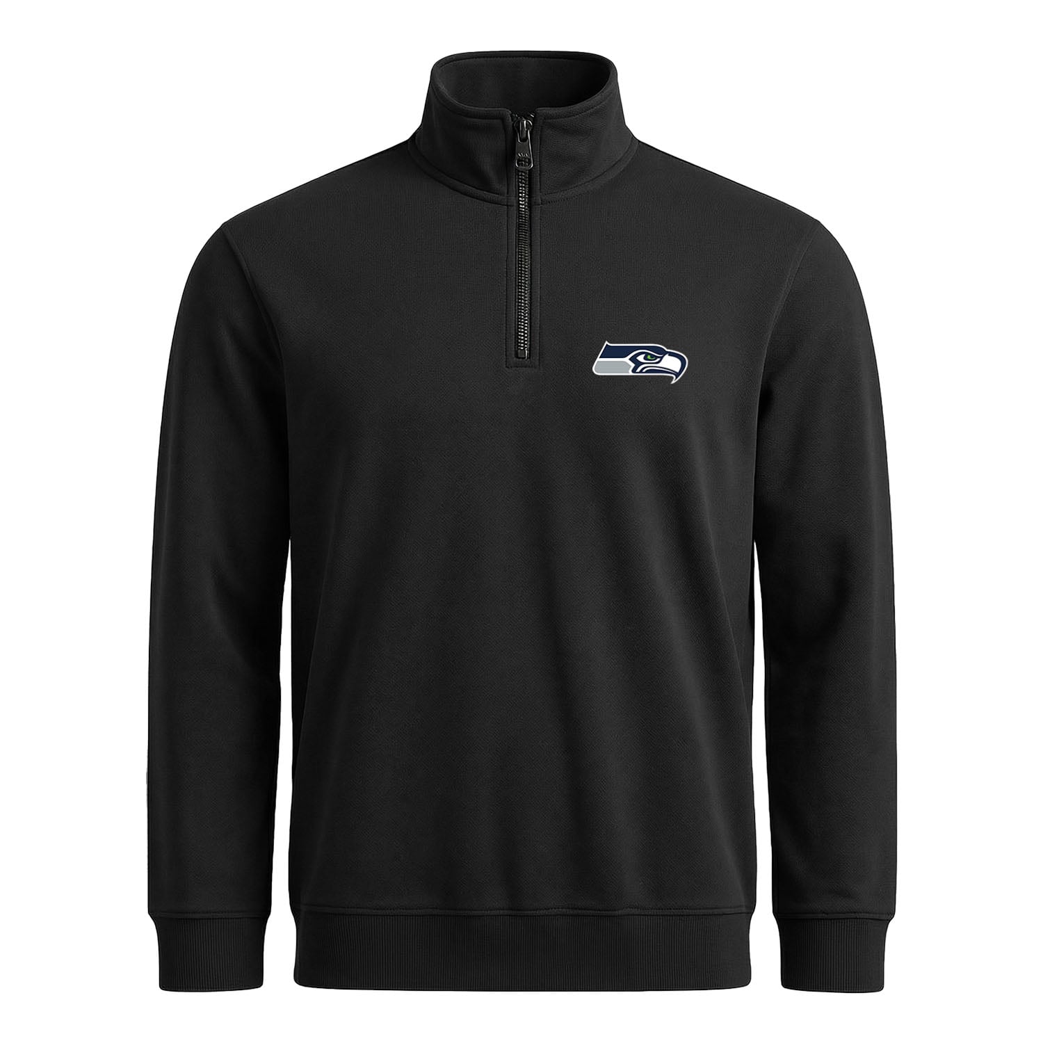Seattle Seahawks Yarım Fermuarlı Sweatshirt