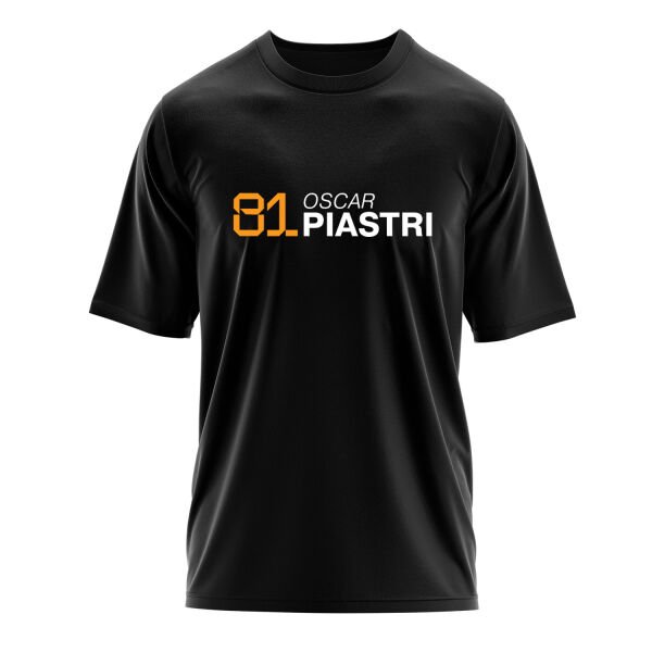 Oscar Piastri 81 Oversize Tişört S - Siyah