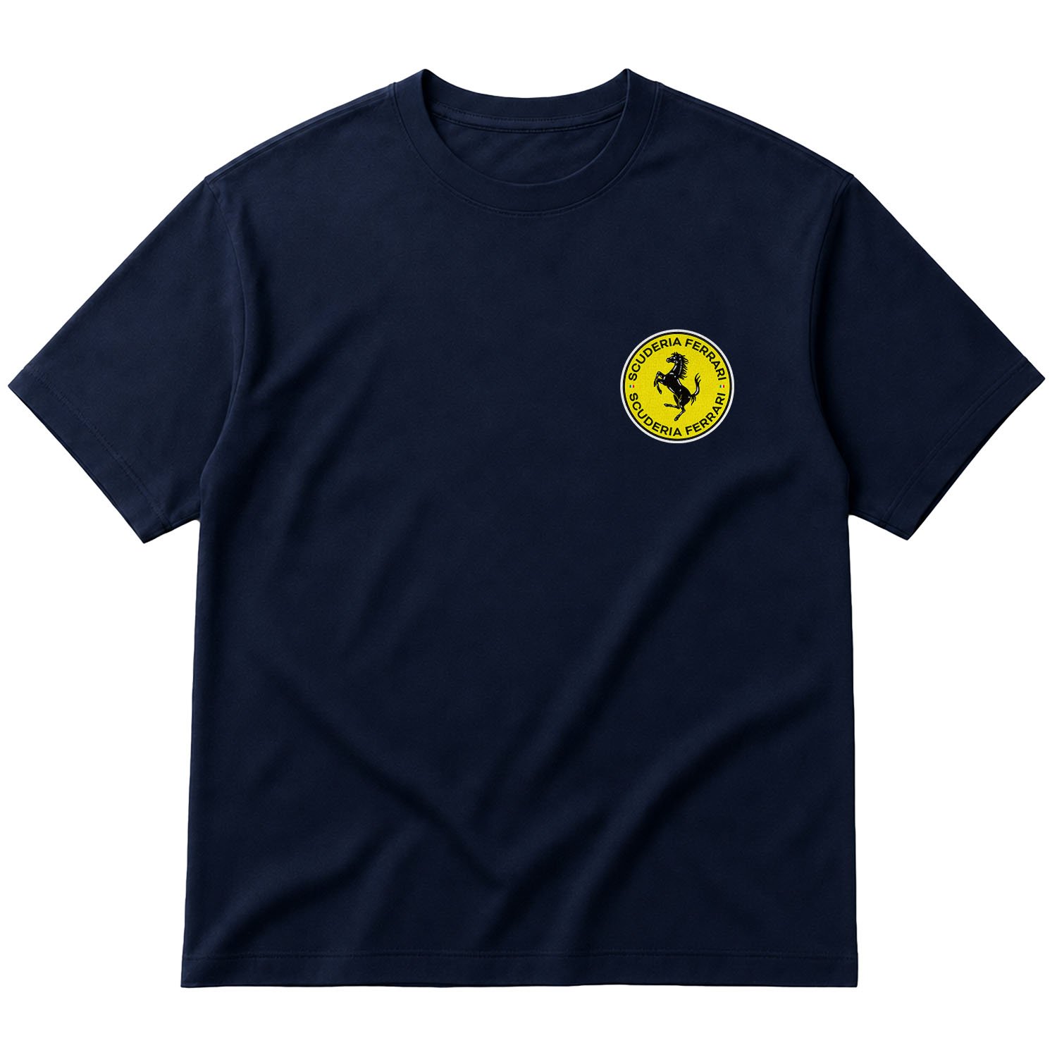 Scuderia Ferrari Badge Oversize Tişört XL - İndigo Mavisi