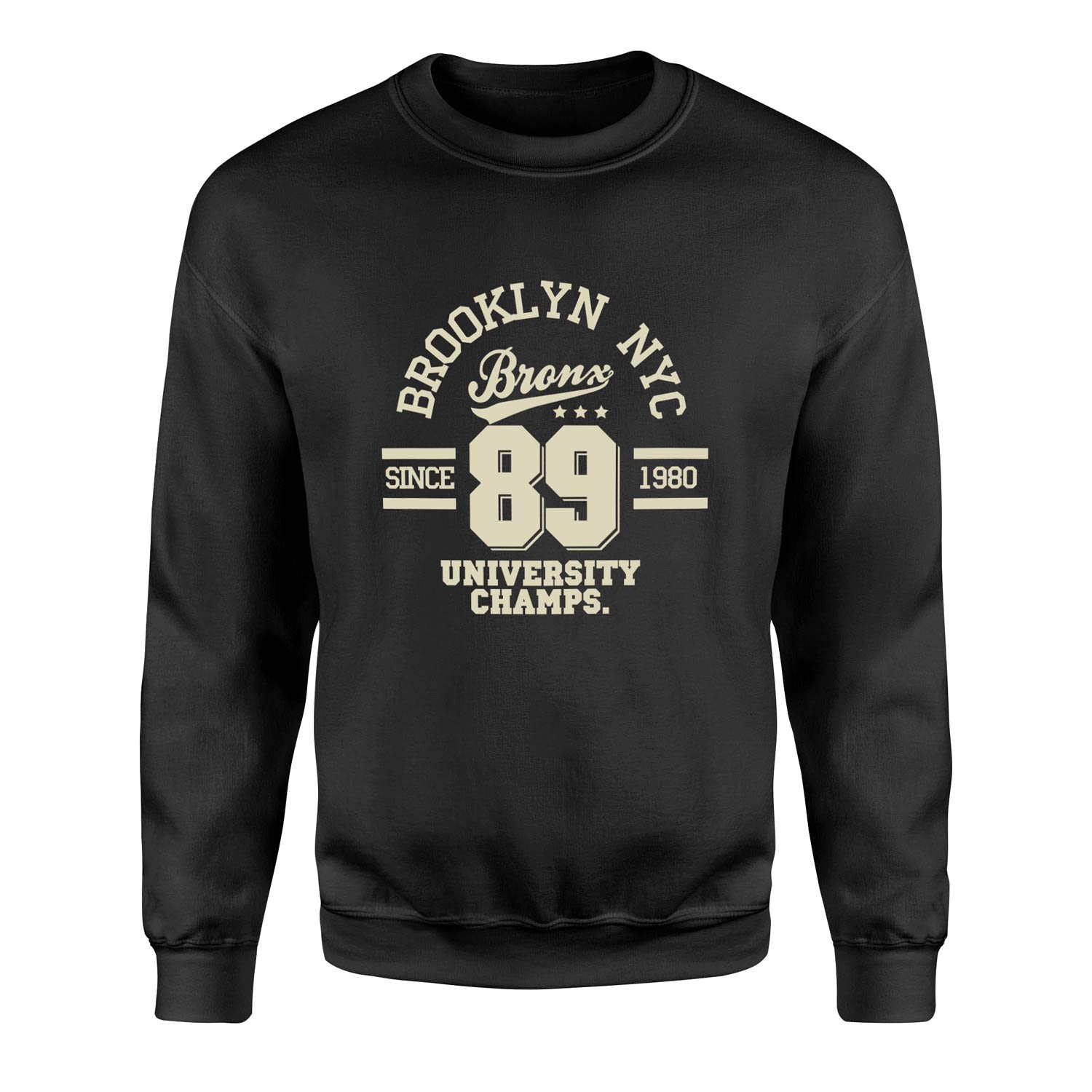 Brooklyn NYC Sweatshirt M - Siyah