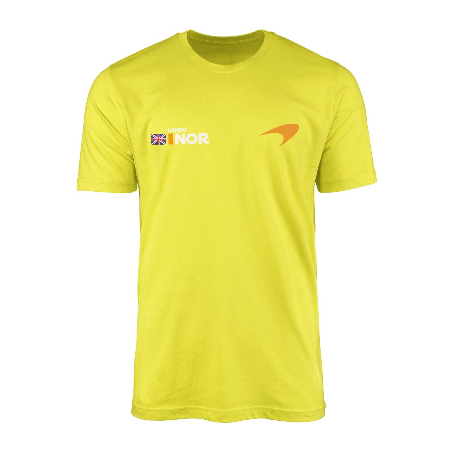 Lando Norris Name Tag McLaren Racing Tişört L - Sarı