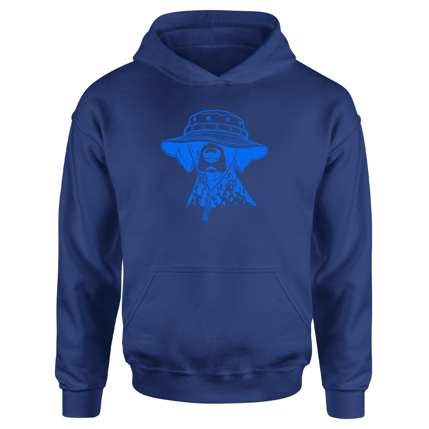 Şapkalı Dalmaçyalı Hoodie XXL - İndigo Mavisi