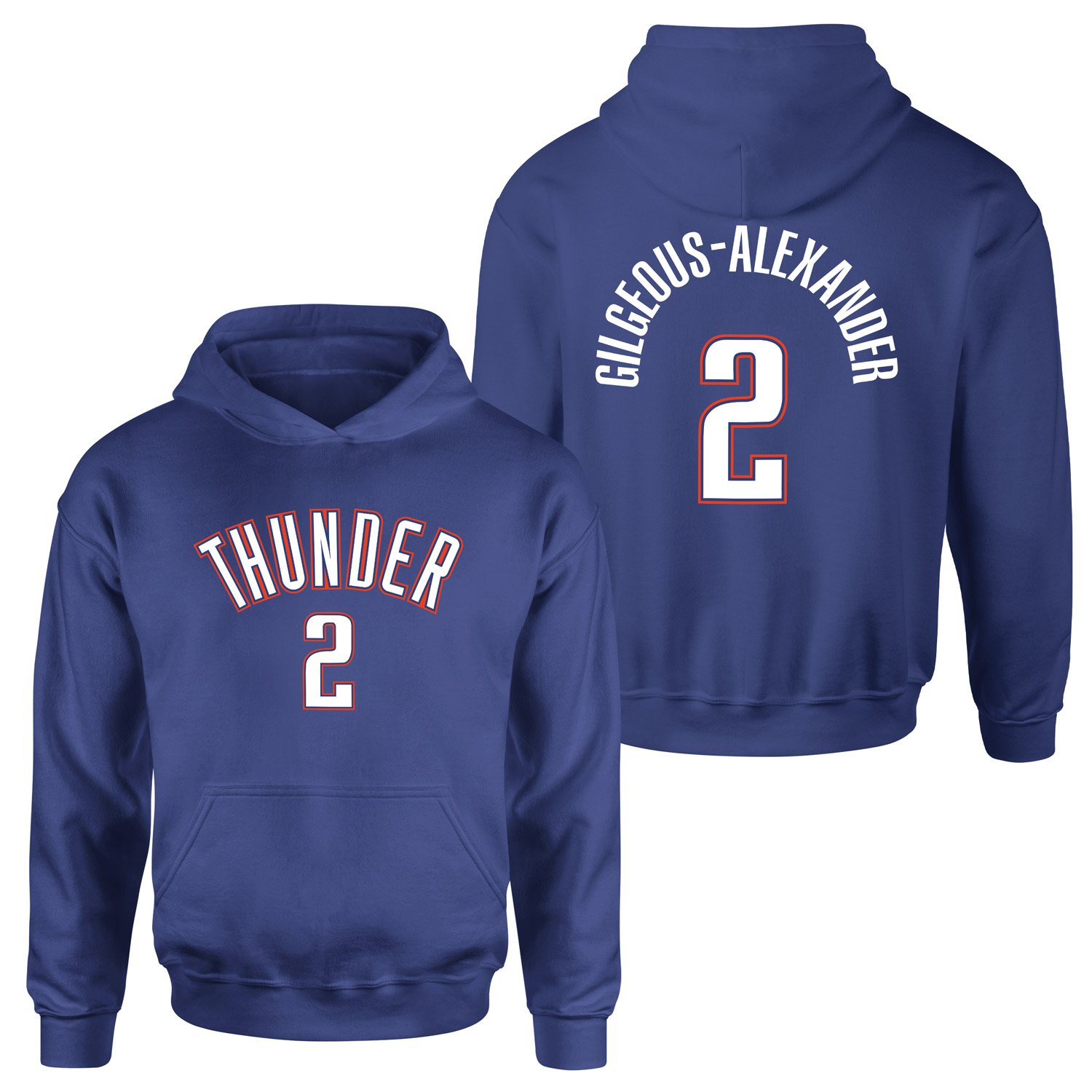 Shai Gilgeous-Alexander Oklahoma Forma Hoodie XL - İndigo Mavisi