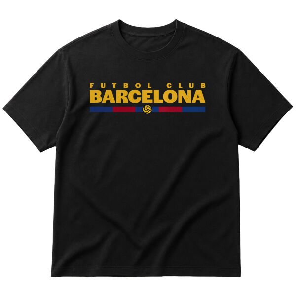 Futbol Club Barcelona Oversize Tişört M - Siyah