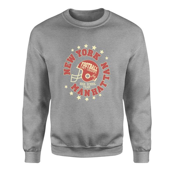 New York Manhattan Sweatshirt L - Gri