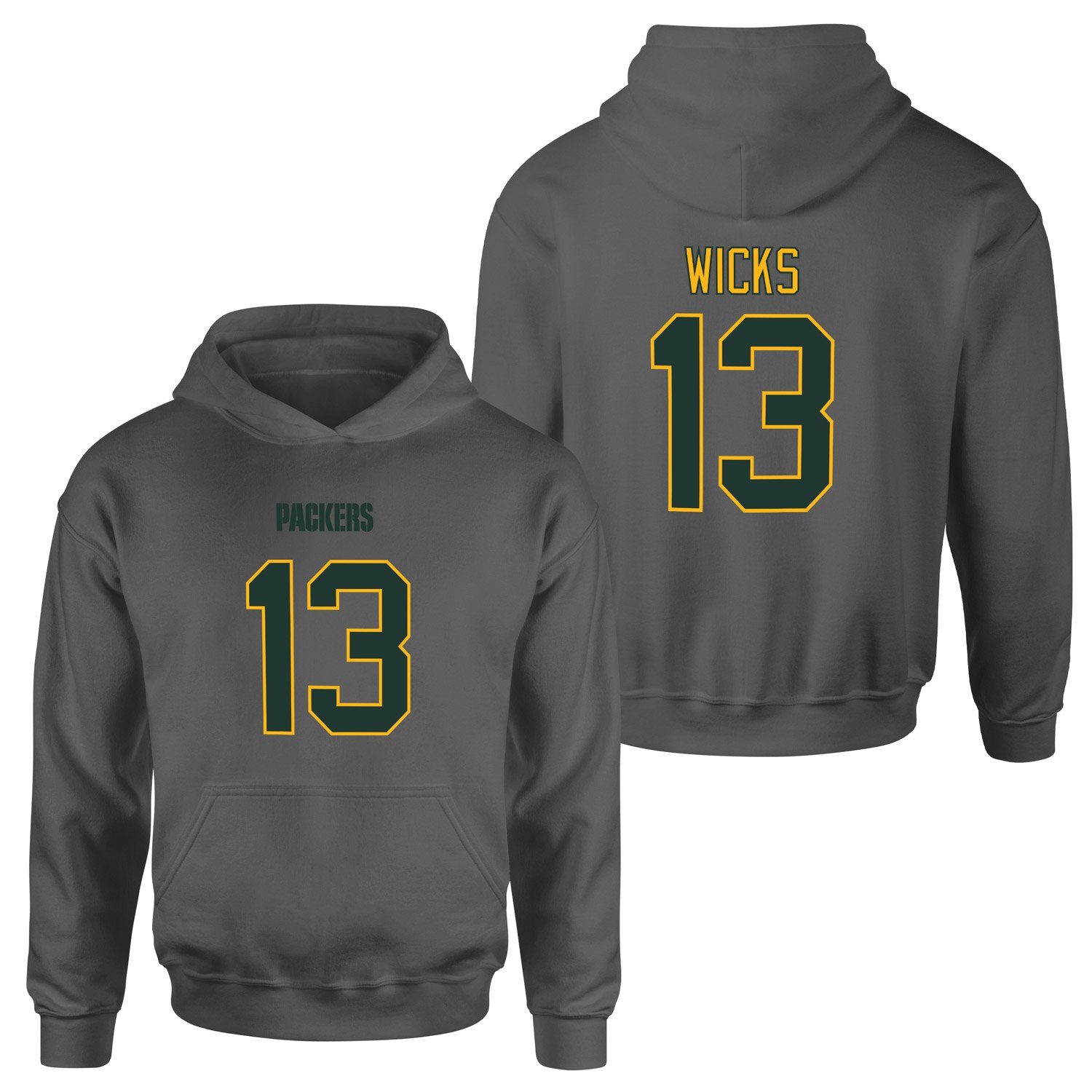 Dontayvion Wicks Green Bay Packers Hoodie XL - Füme