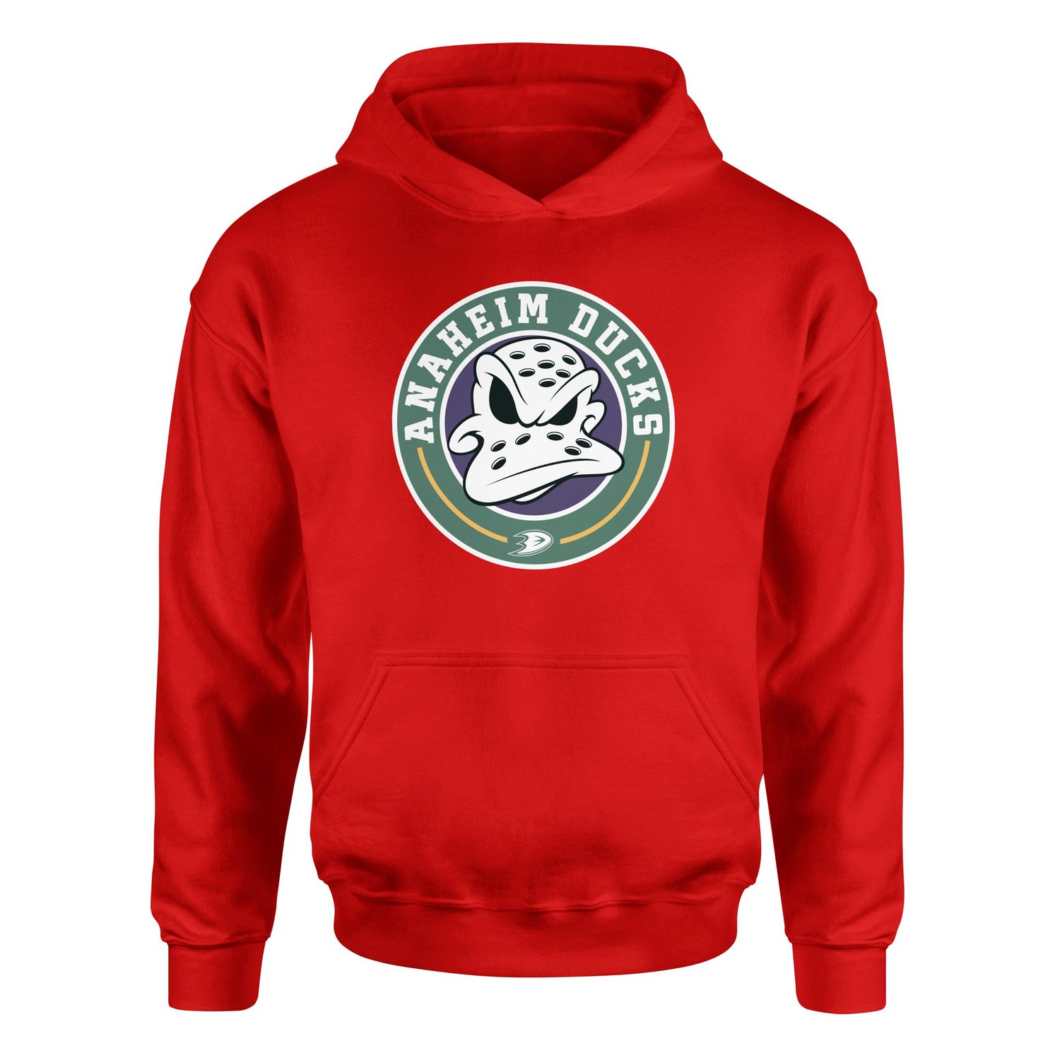 Anaheim Ducks Vintage Hoodie L - Kırmızı