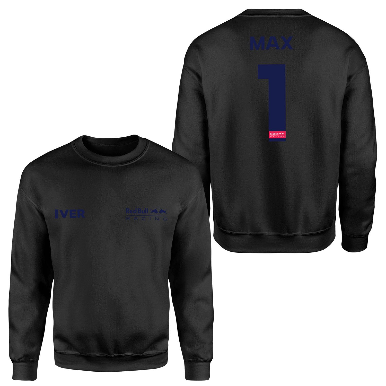 Max Verstappen Red Bull Racing Blue #1 Sweatshirt XL - Siyah