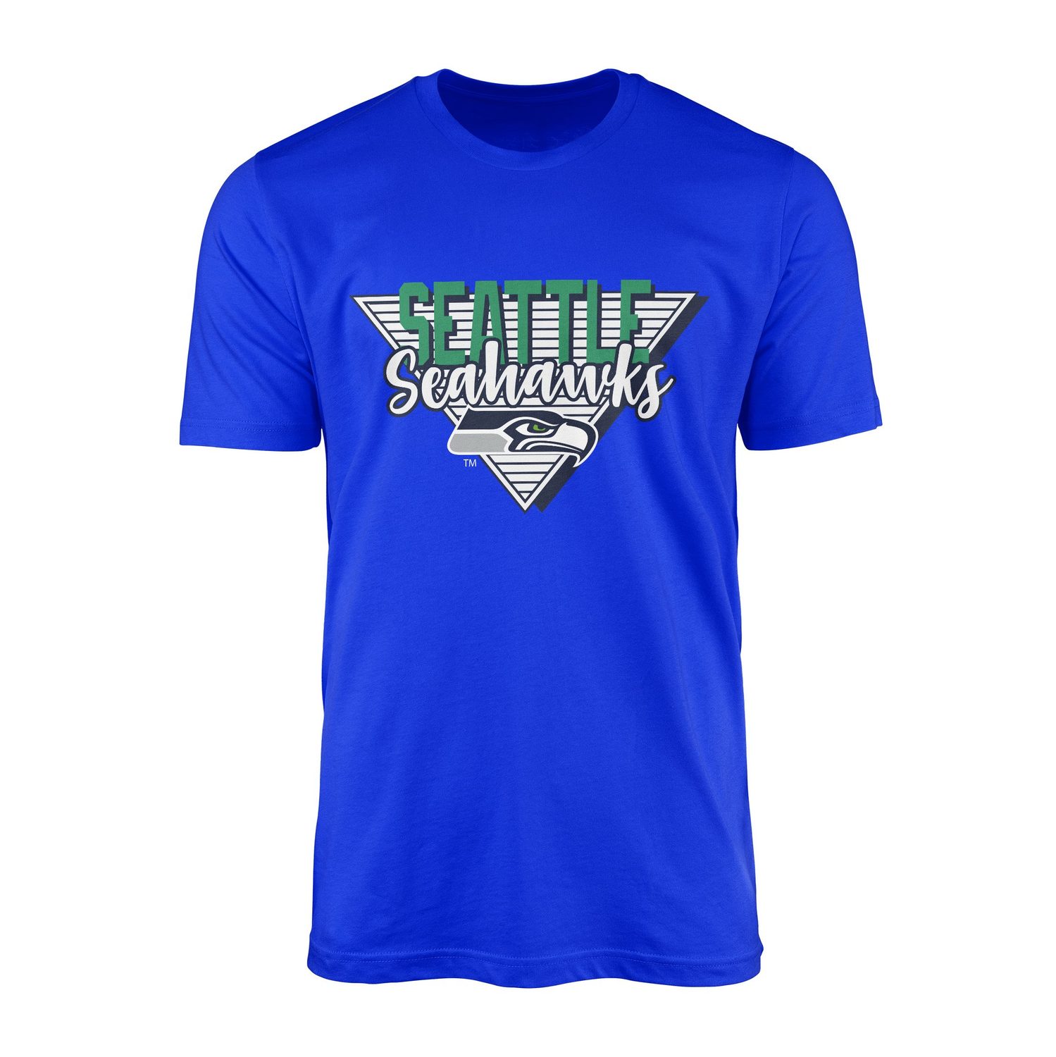 Seattle Seahawks V Tişört M - Mavi
