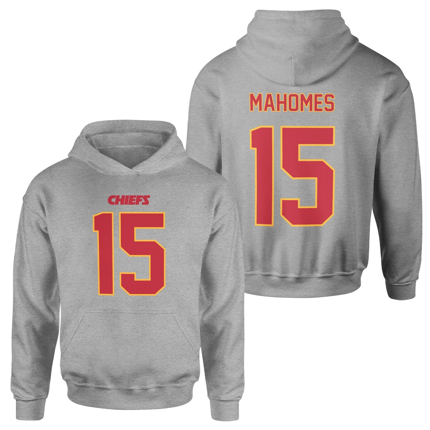 Patrick Mahomes Kansas City Chiefs Forma Hoodie XXL - Gri