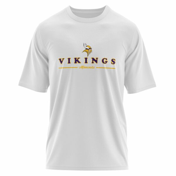 Minnesota Vikings L Oversize Tişört S - Beyaz
