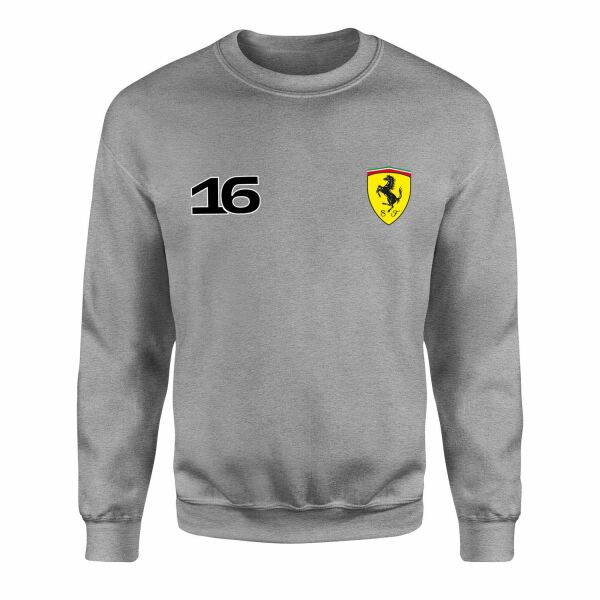 Charles Leclerc Ferrari #16 Sweatshirt XXL - Gri