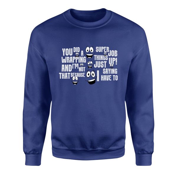 Yes Man Sweatshirt S - İndigo Mavisi