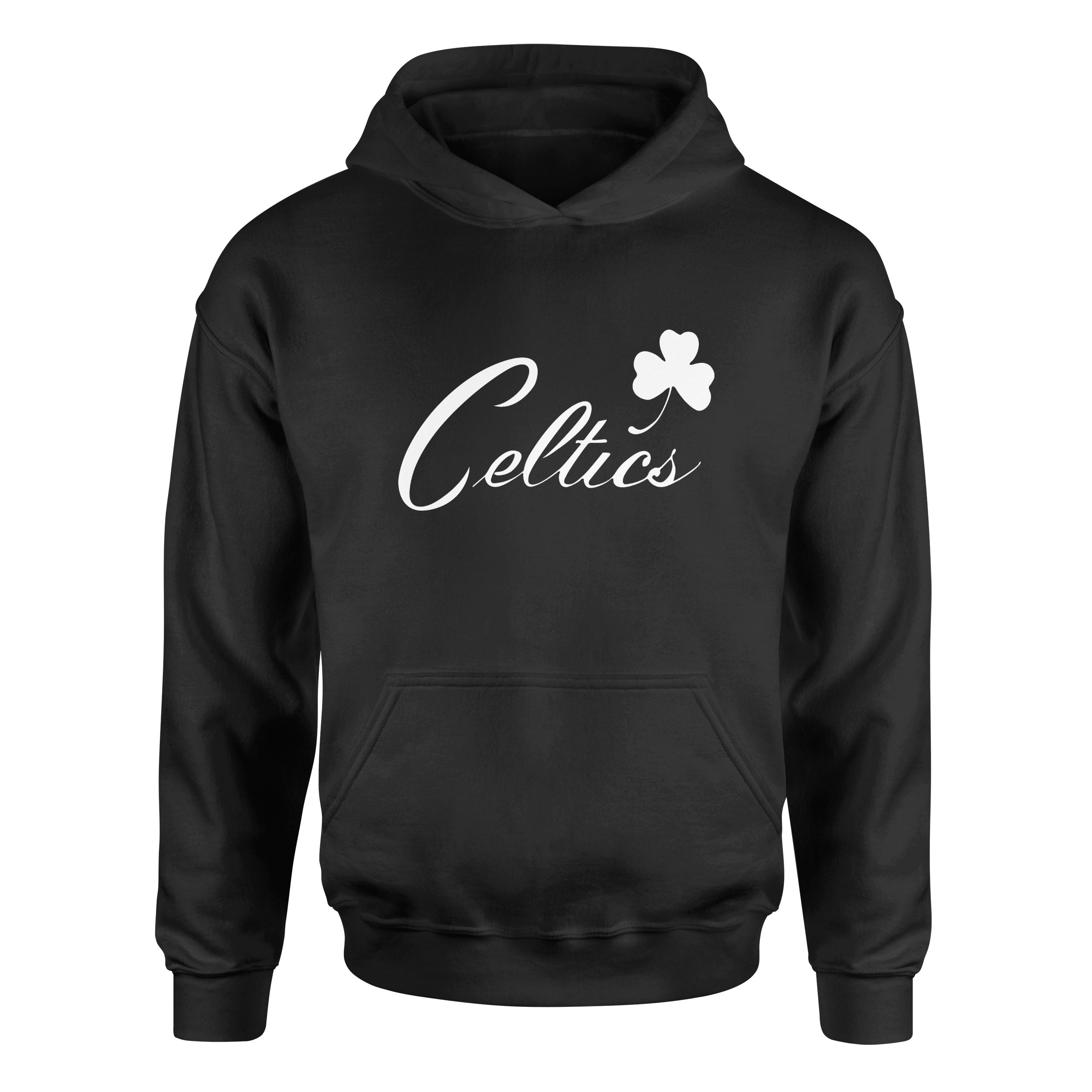 Celtics Cursive W Hoodie XL - Siyah