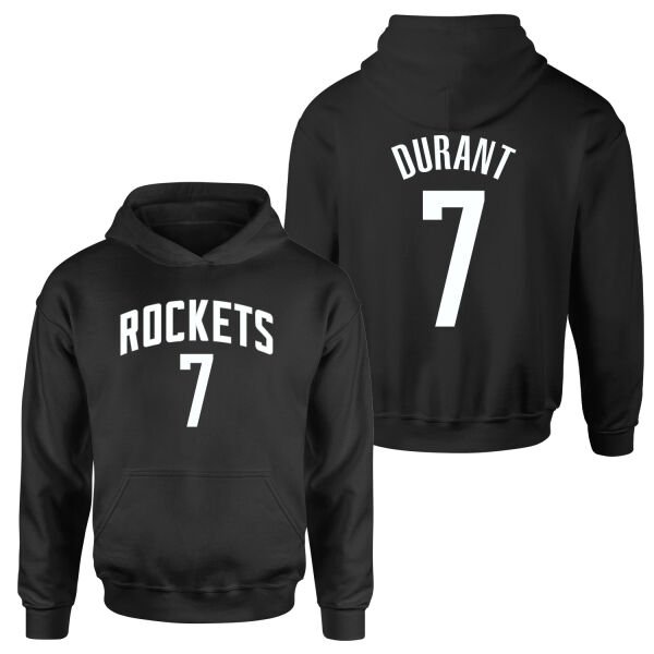 Kevin Durant 7 Rockets Jersey Hoodie XL - Siyah