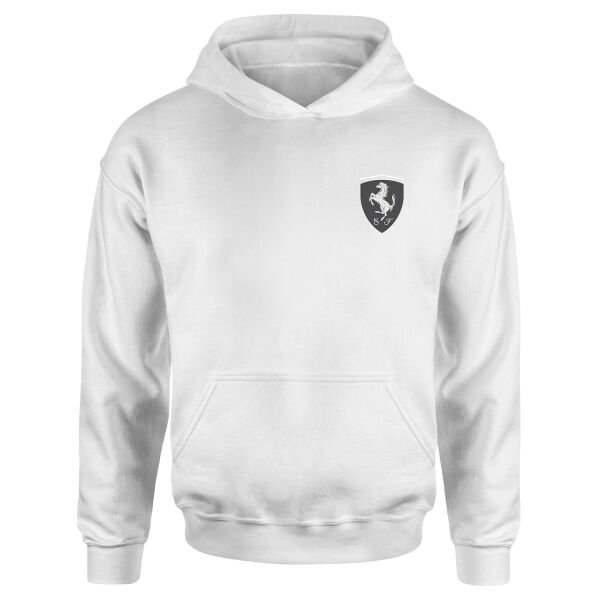 Scuderia Ferrari Muted Black Hoodie S - Beyaz