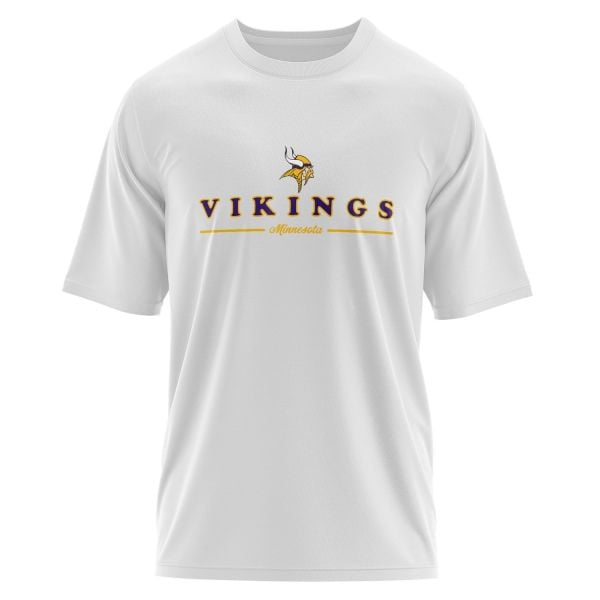Minnesota Vikings L Oversize Tişört M - Beyaz