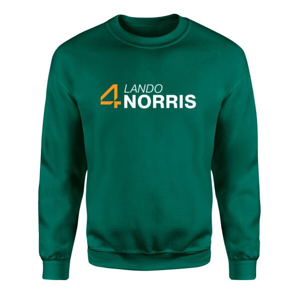 Lando Norris 4 Sweatshirt S - Nefti Yeşili