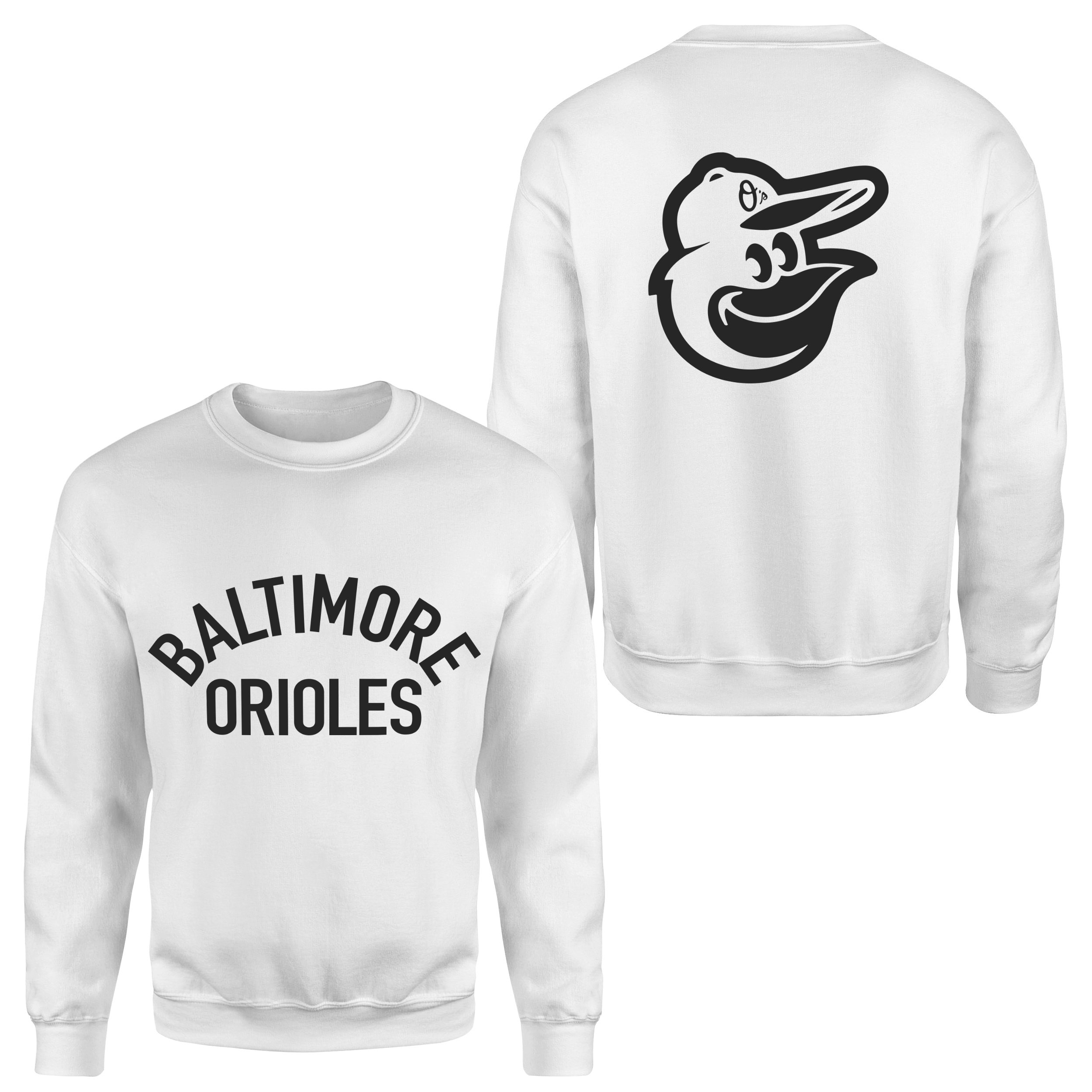 Baltimore Orioles Muted Sweatshirt XL - Beyaz