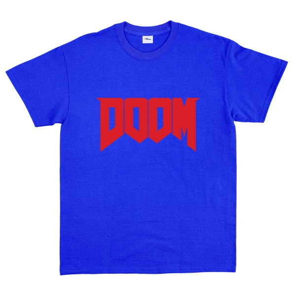 DOOM Tişört XXL - Mavi