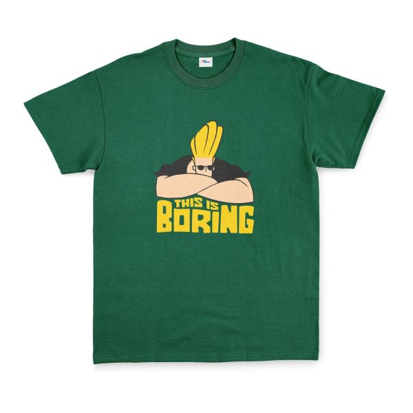 This is Boring | Johnny Bravo Tişört XXL - Nefti Yeşili