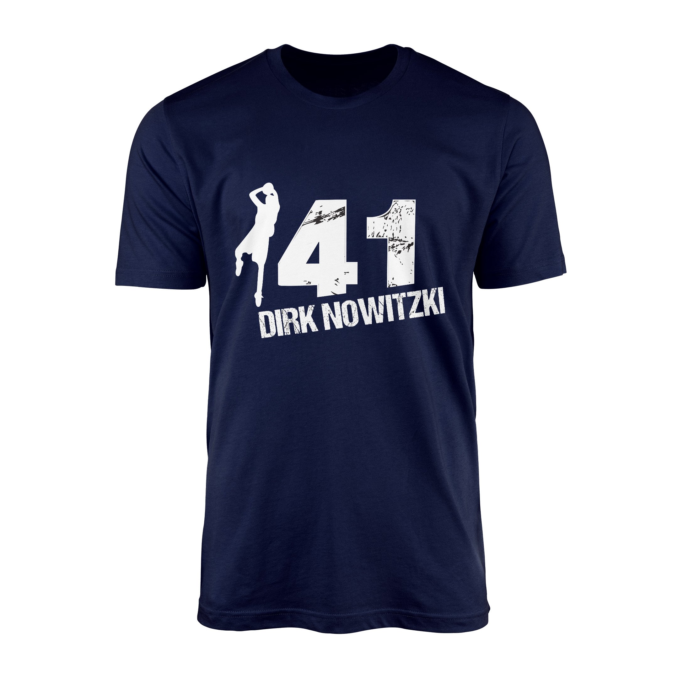 Dirk Nowitzki 41 Tişört L - İndigo Mavisi