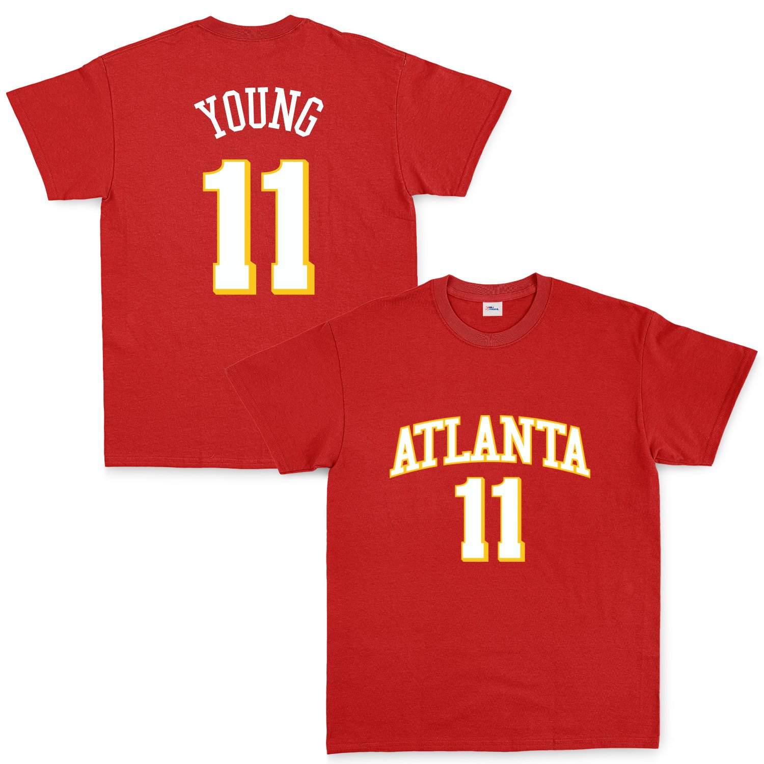 Trae Young 11 Atlanta Jersey Tişört XXL - Kırmızı