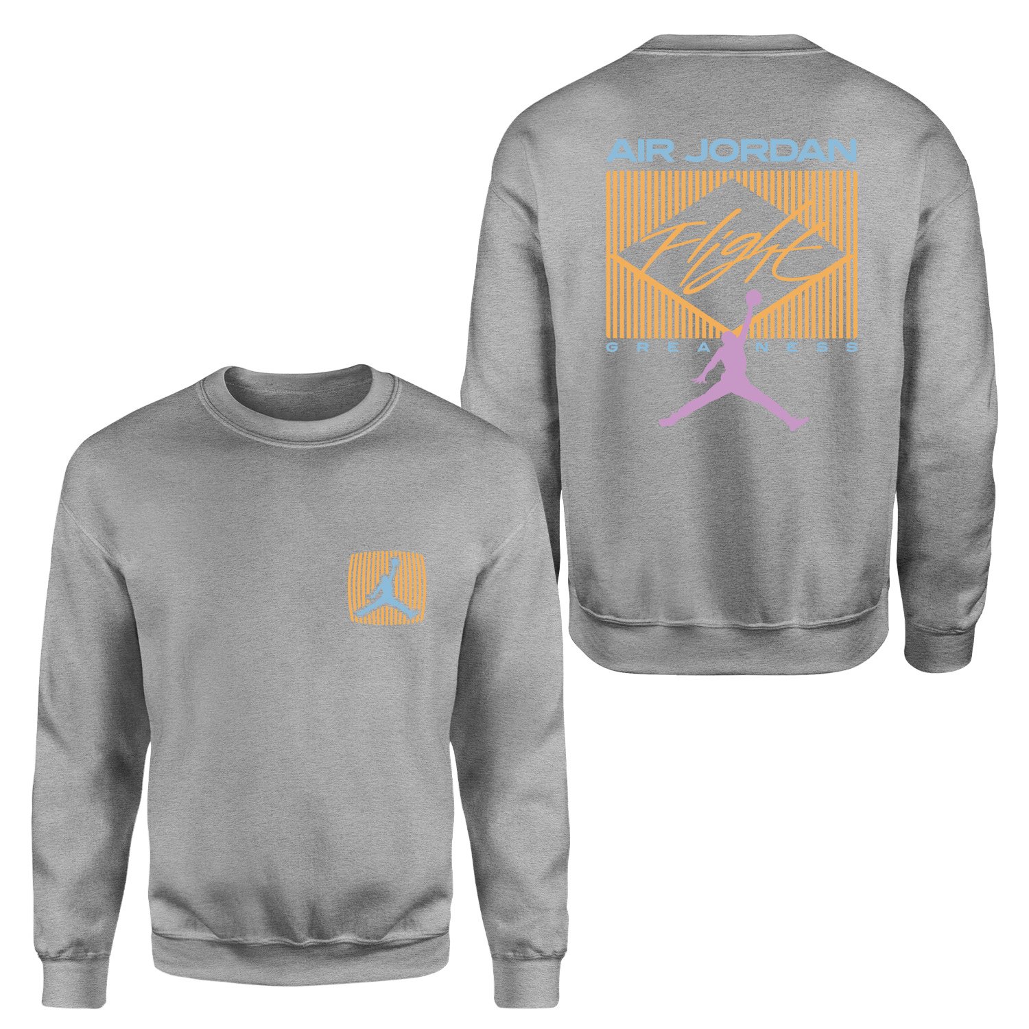 Flight Jordan Pastel Sweatshirt XXL - Gri