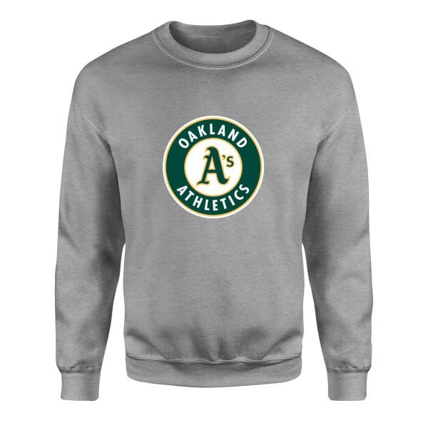 Oakland Athletics Baseball Sweatshirt L - Gri