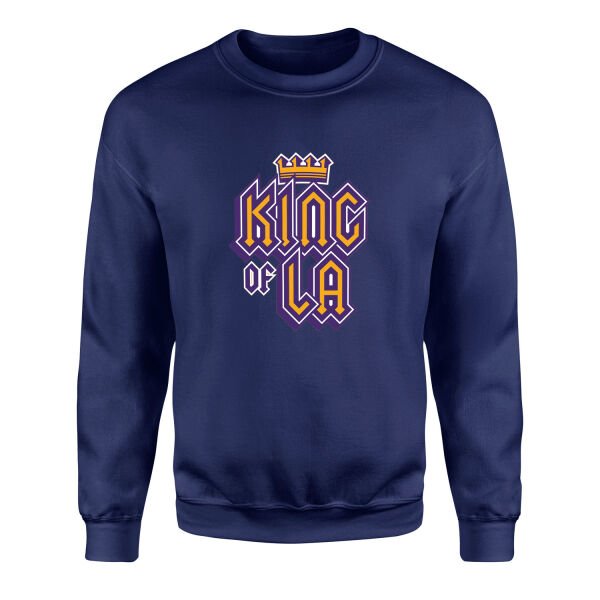 King of LA Sweatshirt S - İndigo Mavisi