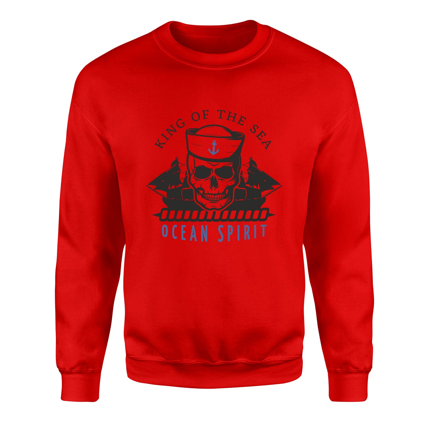 King of the Sea Denizci Sweatshirt XL - Kırmızı