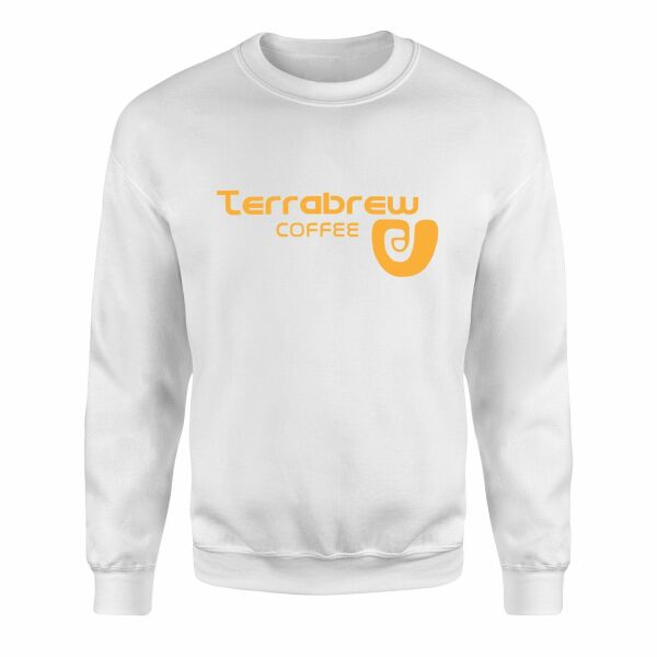 Terrabrew Coffee | Starfield Sweatshirt S - Beyaz