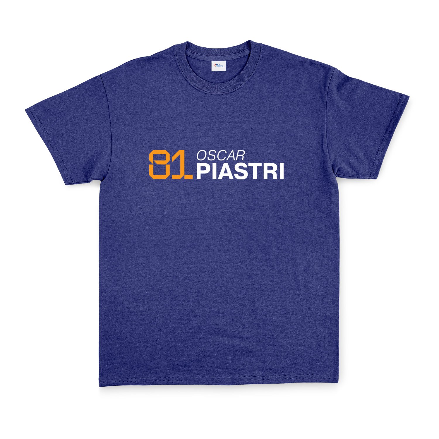 Oscar Piastri 81 Tişört M - İndigo Mavisi