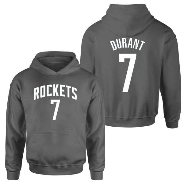 Kevin Durant 7 Rockets Jersey Hoodie S - Füme