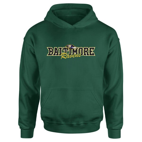 Baltimore Ravens BR Hoodie M - Nefti Yeşili